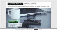 Desktop Screenshot of kancelaria-ostrowska.pl