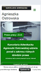 Mobile Screenshot of kancelaria-ostrowska.pl